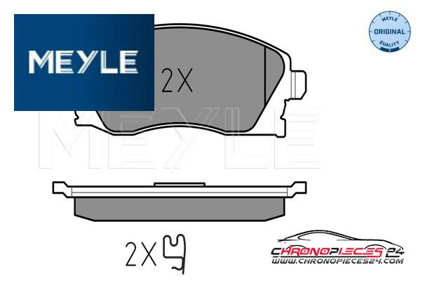 Achat de MEYLE 025 232 2517 Kit de plaquettes de frein, frein à disque pas chères