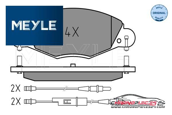 Achat de MEYLE 025 232 7318 Kit de plaquettes de frein, frein à disque pas chères