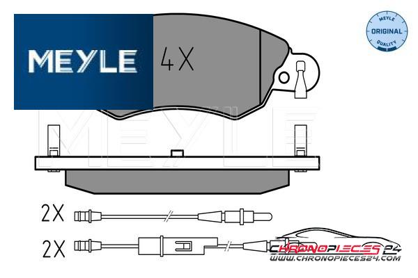 Achat de MEYLE 025 232 7617/W Kit de plaquettes de frein, frein à disque pas chères