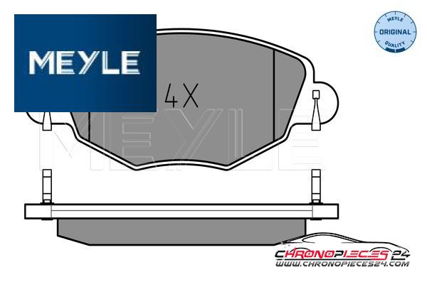 Achat de MEYLE 025 232 7918 Kit de plaquettes de frein, frein à disque pas chères