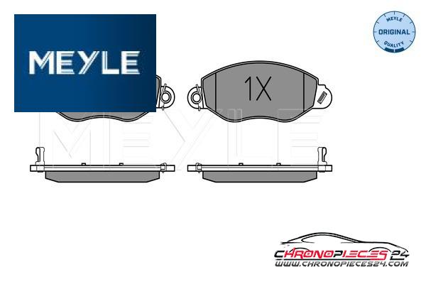 Achat de MEYLE 025 234 3418/W Kit de plaquettes de frein, frein à disque pas chères