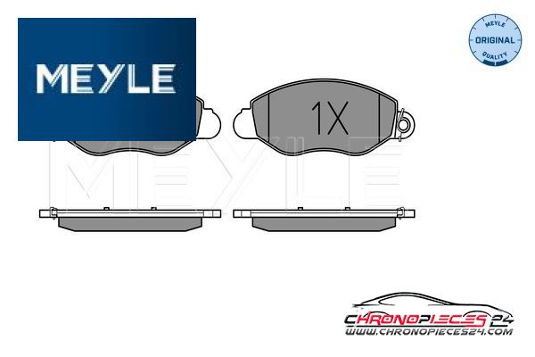 Achat de MEYLE 025 234 3418/W Kit de plaquettes de frein, frein à disque pas chères