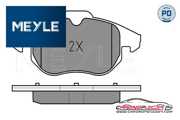 Achat de MEYLE 025 234 0220/PD Kit de plaquettes de frein, frein à disque pas chères