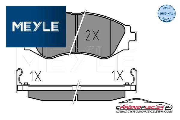 Achat de MEYLE 025 232 3417/W Kit de plaquettes de frein, frein à disque pas chères