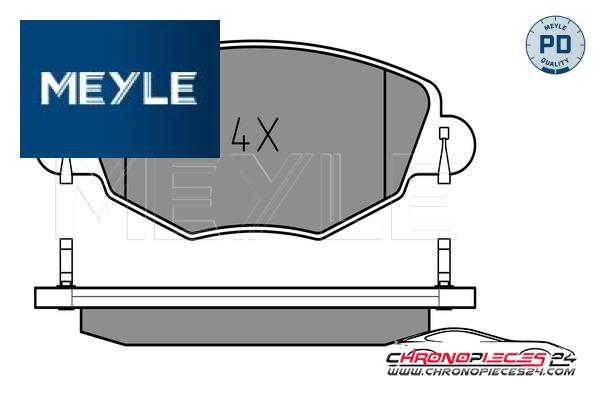 Achat de MEYLE 025 232 7918/PD Kit de plaquettes de frein, frein à disque pas chères