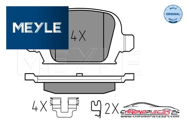 Achat de MEYLE 025 232 8414 Kit de plaquettes de frein, frein à disque pas chères