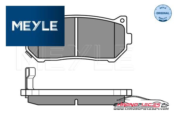 Achat de MEYLE 025 234 5513/W Kit de plaquettes de frein, frein à disque pas chères