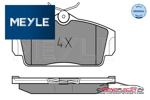 Achat de MEYLE 025 234 6316 Kit de plaquettes de frein, frein à disque pas chères