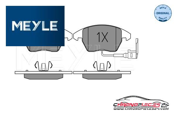 Achat de MEYLE 025 235 8720/W Kit de plaquettes de frein, frein à disque pas chères