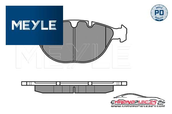 Achat de MEYLE 025 234 4821/PD Kit de plaquettes de frein, frein à disque pas chères