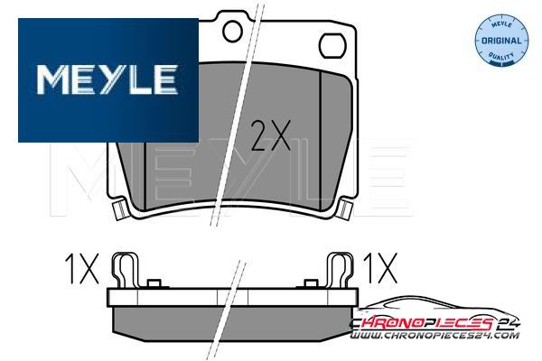 Achat de MEYLE 025 235 9315/W Kit de plaquettes de frein, frein à disque pas chères