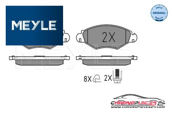 Achat de MEYLE 025 235 9718 Kit de plaquettes de frein, frein à disque pas chères