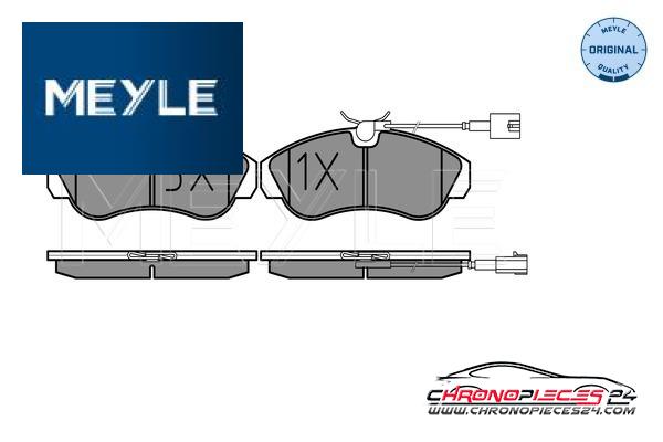 Achat de MEYLE 025 236 0319/W Kit de plaquettes de frein, frein à disque pas chères