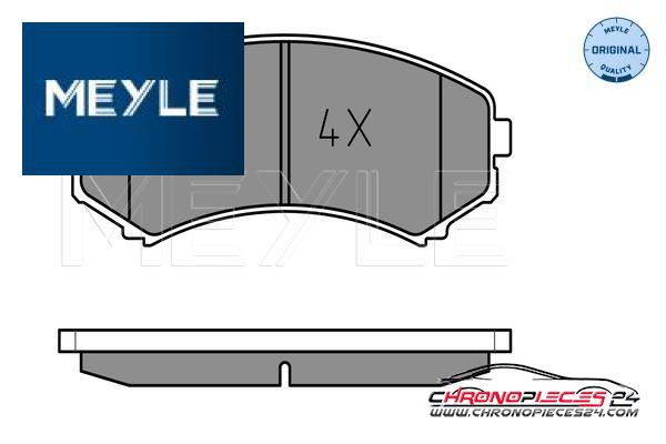 Achat de MEYLE 025 234 8816/W Kit de plaquettes de frein, frein à disque pas chères