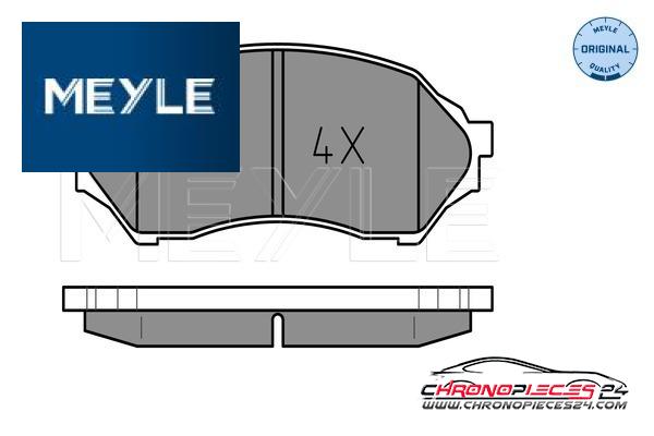 Achat de MEYLE 025 234 9016 Kit de plaquettes de frein, frein à disque pas chères