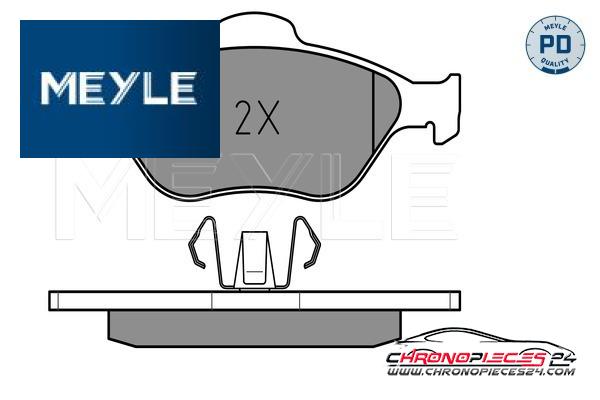 Achat de MEYLE 025 236 0418/PD Kit de plaquettes de frein, frein à disque pas chères