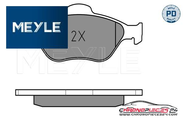 Achat de MEYLE 025 236 0418/PD Kit de plaquettes de frein, frein à disque pas chères