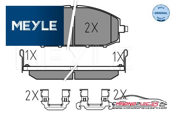 Achat de MEYLE 025 236 1118/W Kit de plaquettes de frein, frein à disque pas chères