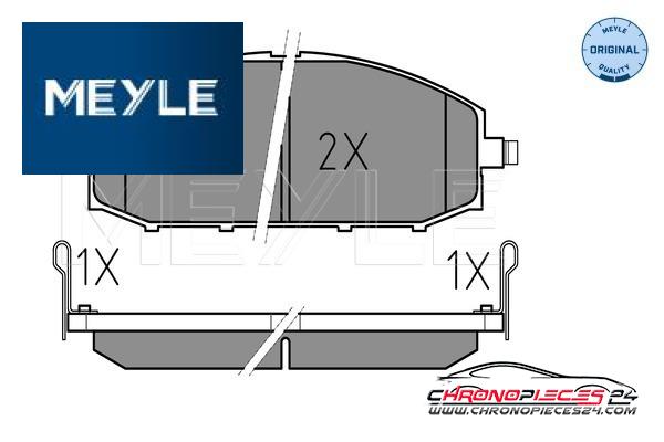 Achat de MEYLE 025 236 1118/W Kit de plaquettes de frein, frein à disque pas chères