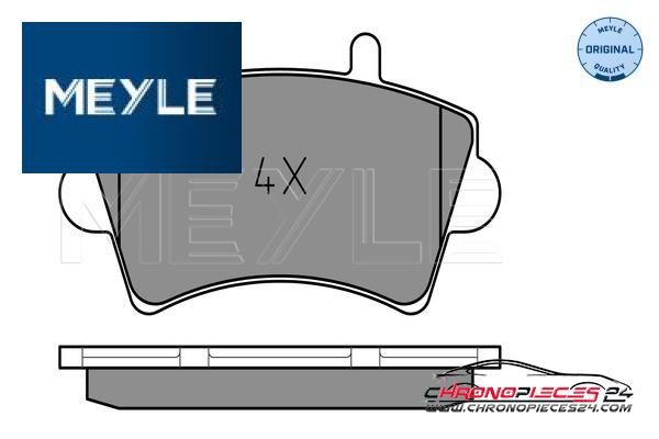 Achat de MEYLE 025 236 1318 Kit de plaquettes de frein, frein à disque pas chères