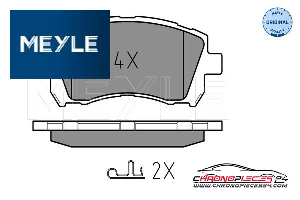 Achat de MEYLE 025 235 5817/W Kit de plaquettes de frein, frein à disque pas chères