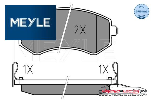 Achat de MEYLE 025 235 0216/W Kit de plaquettes de frein, frein à disque pas chères