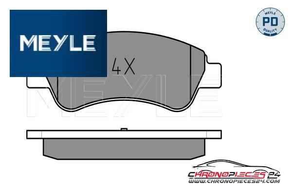 Achat de MEYLE 025 235 9919/PD Kit de plaquettes de frein, frein à disque pas chères