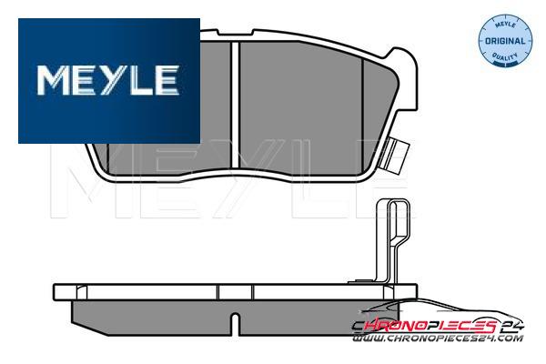 Achat de MEYLE 025 235 0715 Kit de plaquettes de frein, frein à disque pas chères