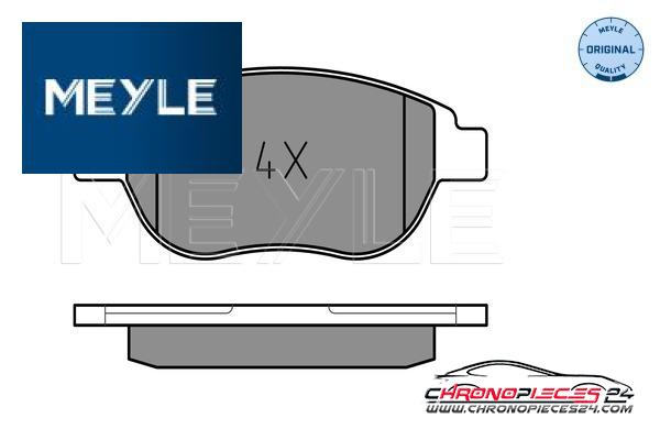 Achat de MEYLE 025 236 0019 Kit de plaquettes de frein, frein à disque pas chères