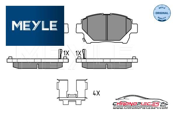 Achat de MEYLE 025 235 1015/W Kit de plaquettes de frein, frein à disque pas chères