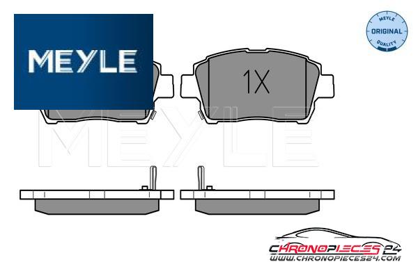 Achat de MEYLE 025 235 1017 Kit de plaquettes de frein, frein à disque pas chères