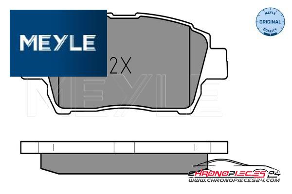 Achat de MEYLE 025 235 1017 Kit de plaquettes de frein, frein à disque pas chères