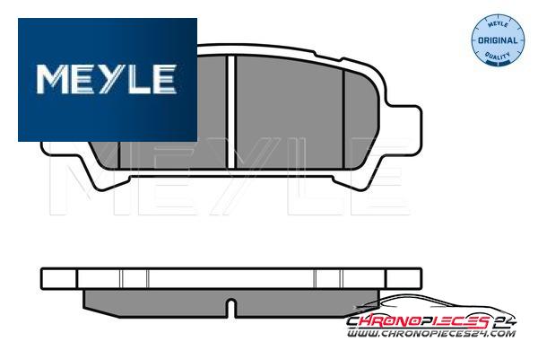 Achat de MEYLE 025 235 7214/W Kit de plaquettes de frein, frein à disque pas chères