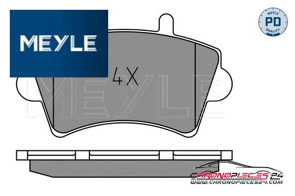 Achat de MEYLE 025 236 1318/PD Kit de plaquettes de frein, frein à disque pas chères