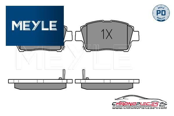 Achat de MEYLE 025 235 1017/PD Kit de plaquettes de frein, frein à disque pas chères