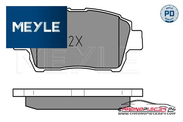 Achat de MEYLE 025 235 1017/PD Kit de plaquettes de frein, frein à disque pas chères