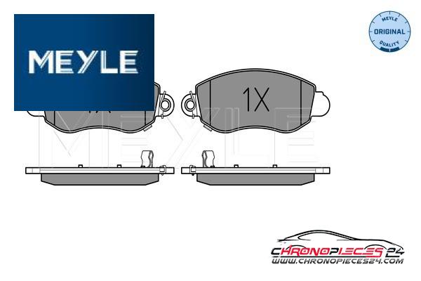 Achat de MEYLE 025 235 7718/W Kit de plaquettes de frein, frein à disque pas chères