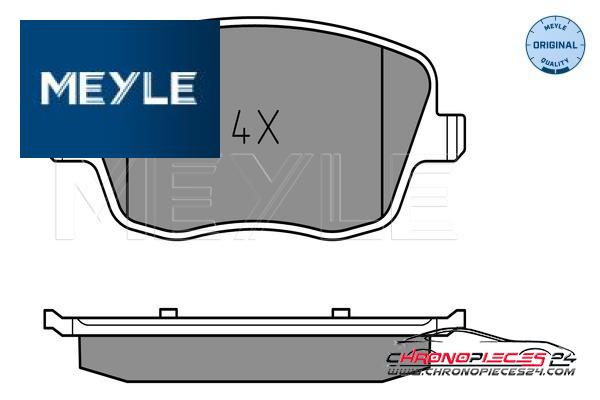 Achat de MEYLE 025 235 8118 Kit de plaquettes de frein, frein à disque pas chères