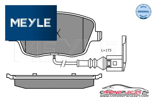 Achat de MEYLE 025 235 8118/W Kit de plaquettes de frein, frein à disque pas chères