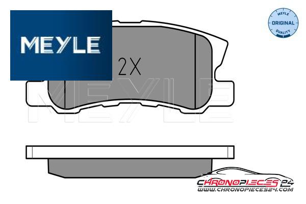 Achat de MEYLE 025 235 8216 Kit de plaquettes de frein, frein à disque pas chères