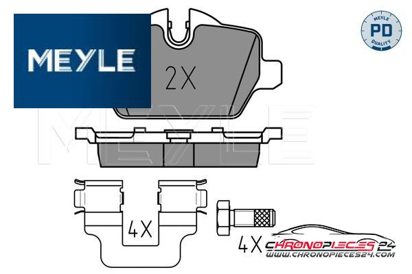 Achat de MEYLE 025 236 2316/PD Kit de plaquettes de frein, frein à disque pas chères