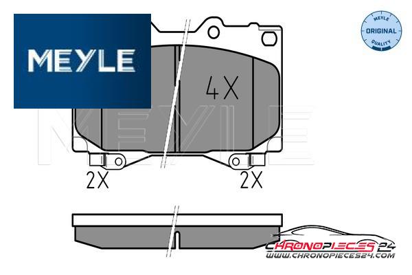 Achat de MEYLE 025 235 2415/W Kit de plaquettes de frein, frein à disque pas chères