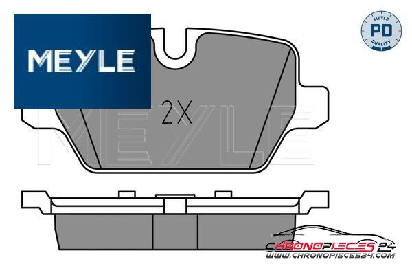 Achat de MEYLE 025 236 2316/PD Kit de plaquettes de frein, frein à disque pas chères