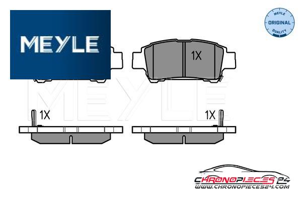 Achat de MEYLE 025 236 4616/W Kit de plaquettes de frein, frein à disque pas chères