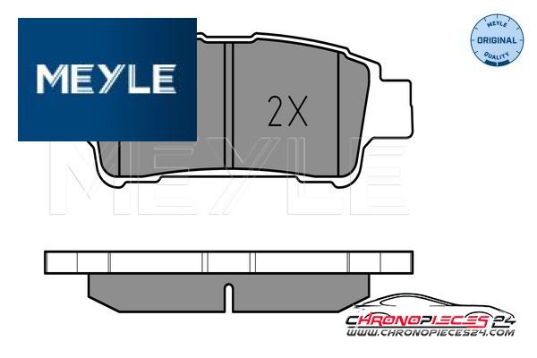 Achat de MEYLE 025 236 4616/W Kit de plaquettes de frein, frein à disque pas chères