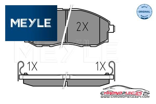 Achat de MEYLE 025 235 3617/W Kit de plaquettes de frein, frein à disque pas chères