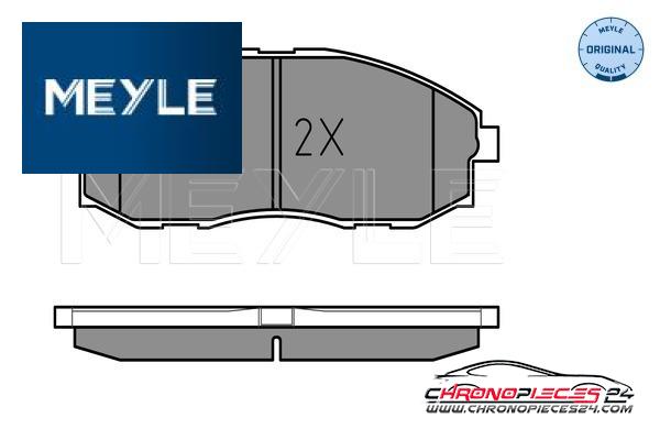 Achat de MEYLE 025 235 3617/W Kit de plaquettes de frein, frein à disque pas chères