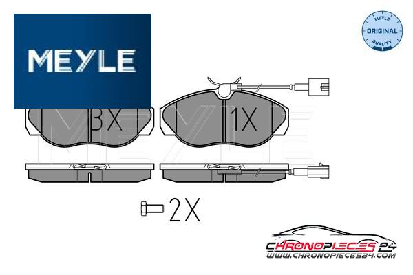 Achat de MEYLE 025 236 0219/W Kit de plaquettes de frein, frein à disque pas chères