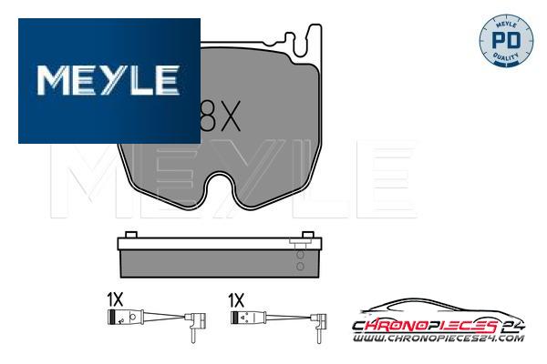 Achat de MEYLE 025 235 4117/PD Kit de plaquettes de frein, frein à disque pas chères