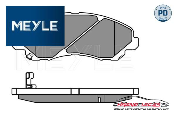 Achat de MEYLE 025 235 8416/PD Kit de plaquettes de frein, frein à disque pas chères